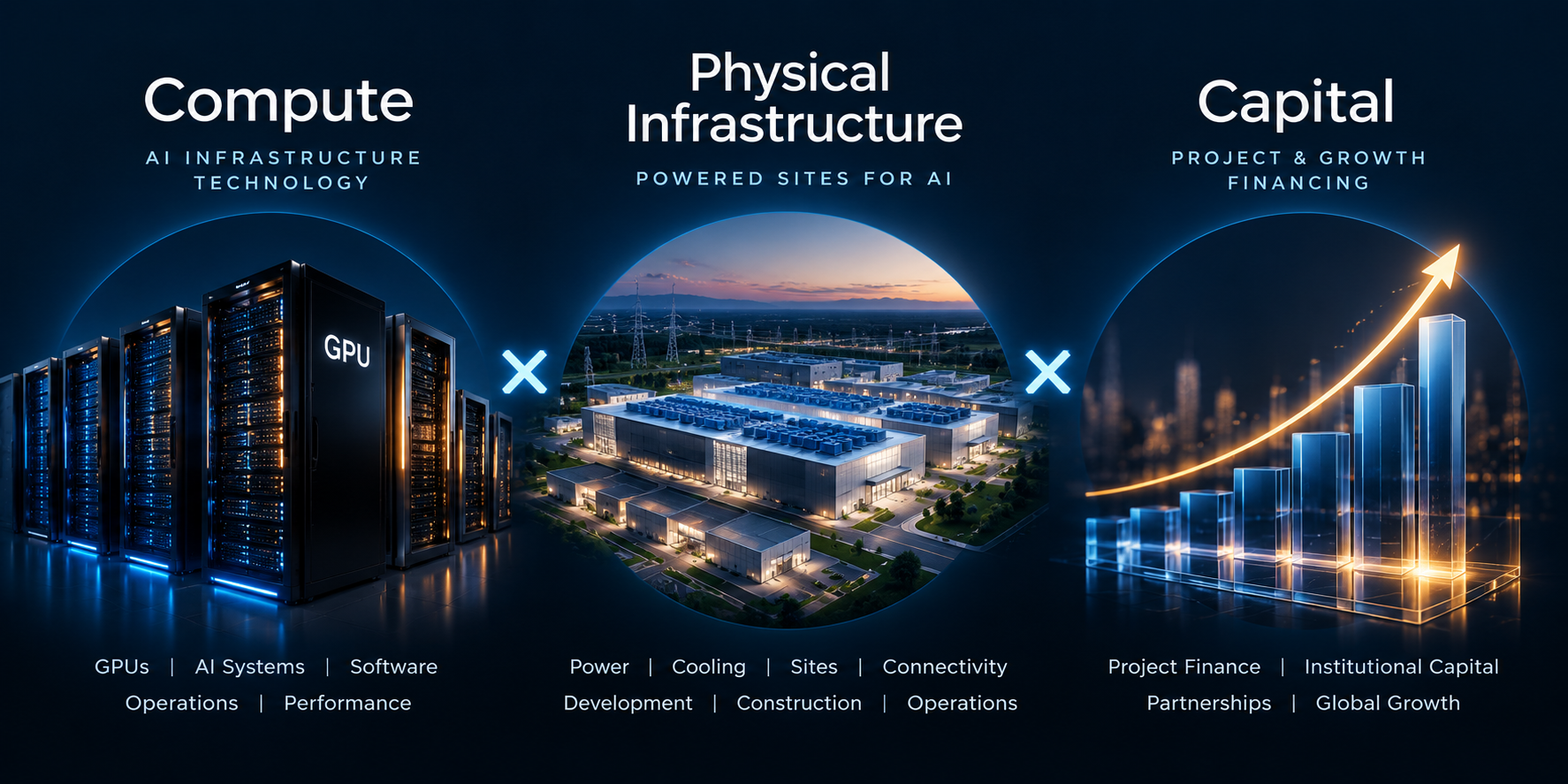 Itrino model connecting compute, physical infrastructure and capital